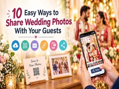 10 Easy Ways to Share Wedding Photos With Your Guests